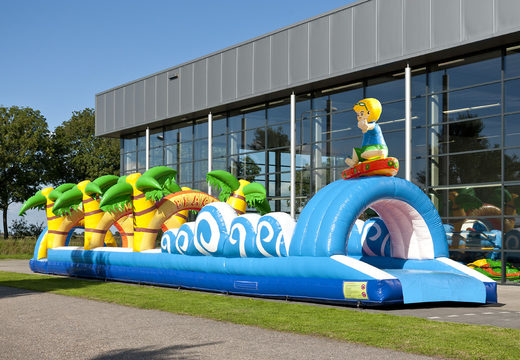 Order a perfect inflatable 18 meter long beach themed belly slide for children. Buy inflatable belly slides now online at JB Inflatables UK