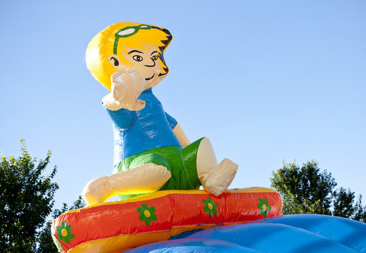 Beach belly slide 18 meters long with an extra wide track. Order inflatable belly slides now online at JB Inflatables UK