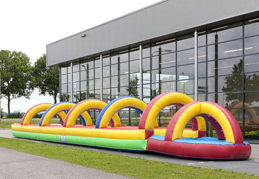 Buy 18m long inflatable belly slide in standard children's theme. Order inflatable belly slides now online at JB Inflatables UK