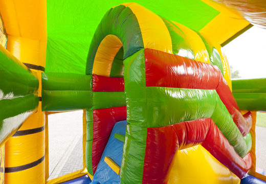 Buy a crocodile themed bounce house with a slide for children. Order inflatable bounce houses online at JB Inflatables UK