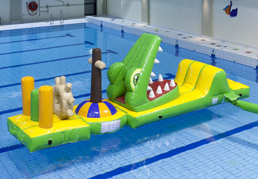 Order an inflatable airtight obstacle course in a crocodile theme with fun 3D objects for both young and old. Buy inflatable water attractions online now at JB Inflatables UK