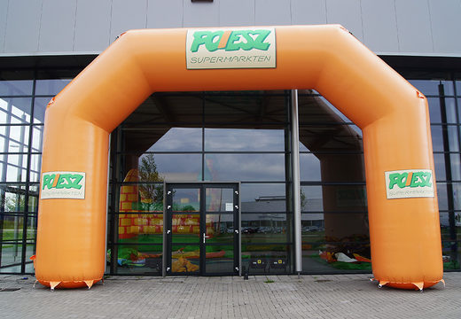 Custom made poiesz inflatable start arch for sale at JB Promotions UK. Buy promotional advertising arches online at JB Inflatables Uk