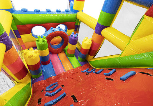 Order a mini superblocks 9m inflatable obstacle course with 3D objects for kids. Buy inflatable obstacle courses online now at JB Inflatables UK