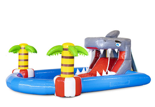 Order a multifunctional mini park shark bouncy castle for children. Buy bouncy castles online at JB Inflatables UK