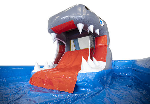 Order shark water slide jumping bouncer at JB Inflatables UK. Buy bouncer online at JB Inflatables UK now