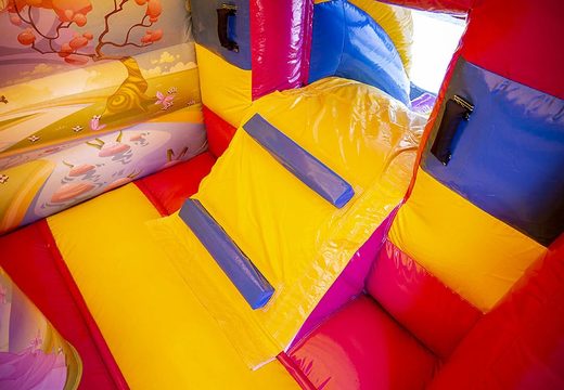 Order a small indoor multifun bouncer in the princess theme for children. Multifun bouncers are online for sale at JB Inflatables UK 
