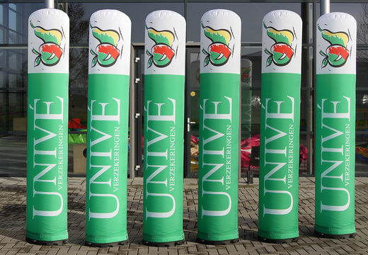 Get your inflatable Univé pillar online. Order your advertising columns at JB Inflatables UK