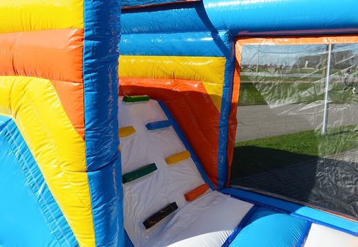 Order a covered multiplay beach bouncer in a limited height of 2.74 meters and with a slide for both old and young. Buy bouncers online at JB Inflatables UK
