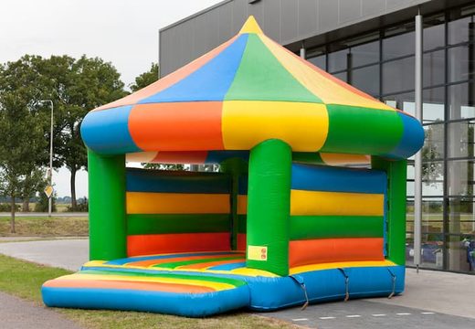 Carousel bouncy castle for sale in standard theme for children. Buy indoor inflatables online at JB Inflatables UK