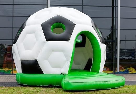 Order bouncers in the shape of a huge football at JB Inflatables UK. Buy bouncers online at JB Inflatables UK