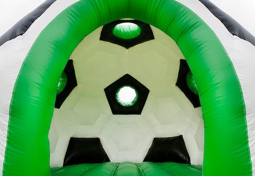 Order round football bounce houses from JB Inflatables UK. Buy bounce houses online at JB Inflatables UK