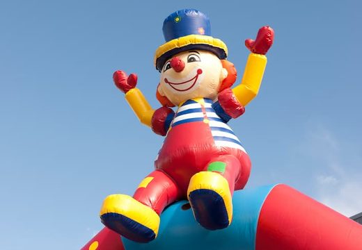 Clown theme bouncy castle for sale for kids. Order online bouncy castles at JB Inflatables UK